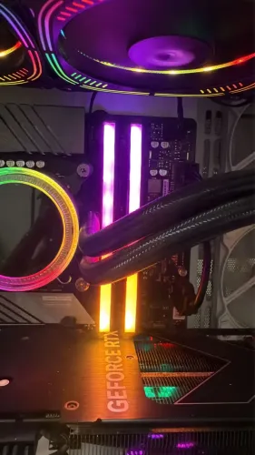 Memória RAM Corsair Vengeance RGB, 2x16GB TOTAL 32GB, 5200MHz, DDR5, CL40, Preto