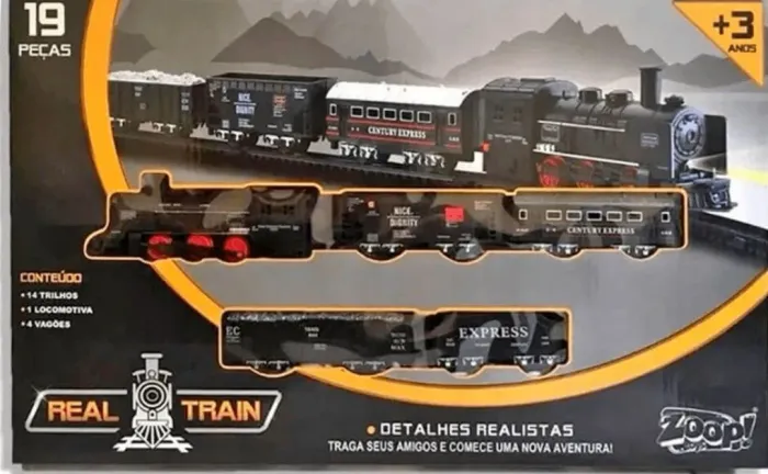 Trem Rancing Club Real Train Zoop Toys - lacrado