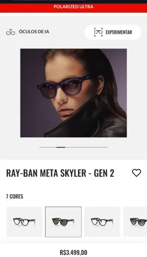 Óculos Ray Ban meta