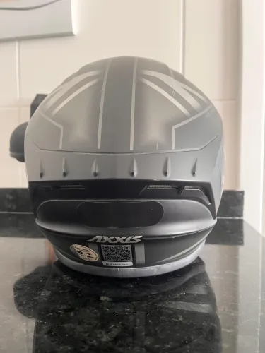 Capacete Axxis Black/grey M + Viseira Fume + Pinlook