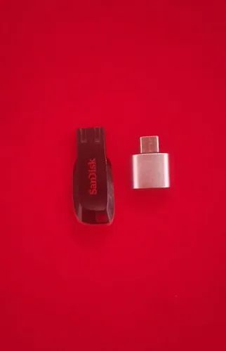 Kit Pen-drive SanDisk original + adaptador OTG tipo C