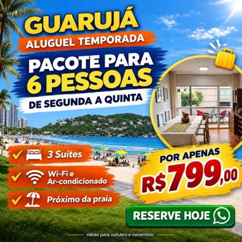 Aluguel Temporada Guarujá