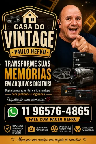 CONVERSÃO DE VHS PARA ARQUIVO DIGITAL NO PENDRIVE