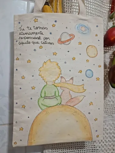 Ecobag pintada a mão