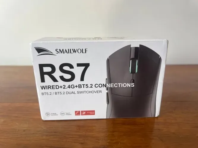 Mouse Gamer Smailwolf RS7 [LACRADO] 12.000 DPI / Branco / 1000hz