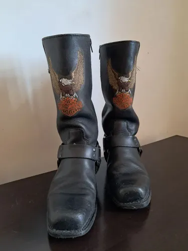 Bota Masculina Harley Davidson em Couro