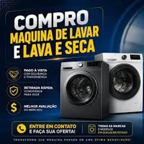 Máquina de lavar com defeito