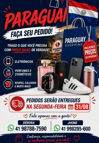 Estou indo para o Paraguai INTERESSADOS chamar pv