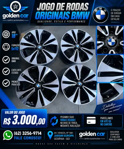 JOGO DE RODAS ORIGINAIS BMW - ARO 18