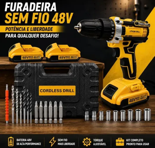 Furadeira a bateria 48v