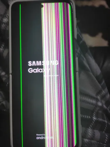 Samsung zflip3 com muitas listras tudo funcionando