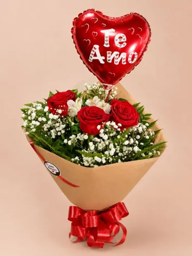BUQUÊ DE ROSAS E BALÃO ?