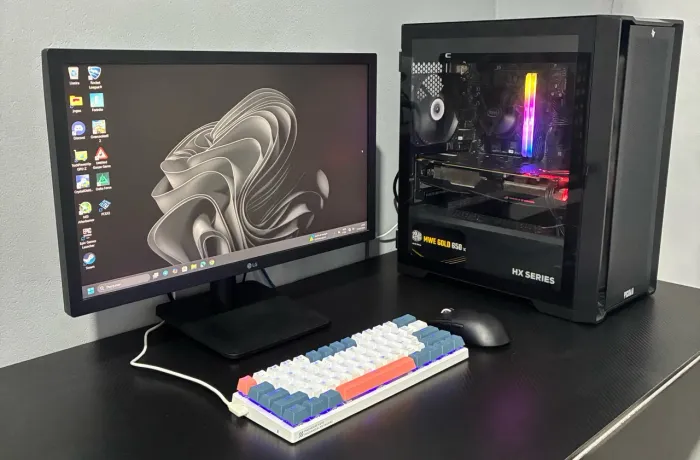 PC Gamer Completo GTX 1070 Ti + Core i3 10ª + 16GB RAM + Monitor + Periféricos