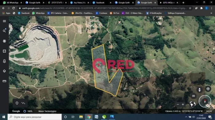 Área à venda, 178400 m² por R$ 6.800.000,00 - Caputera - Sorocaba/SP