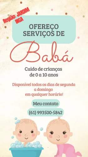Cuida se de criança (Baba)