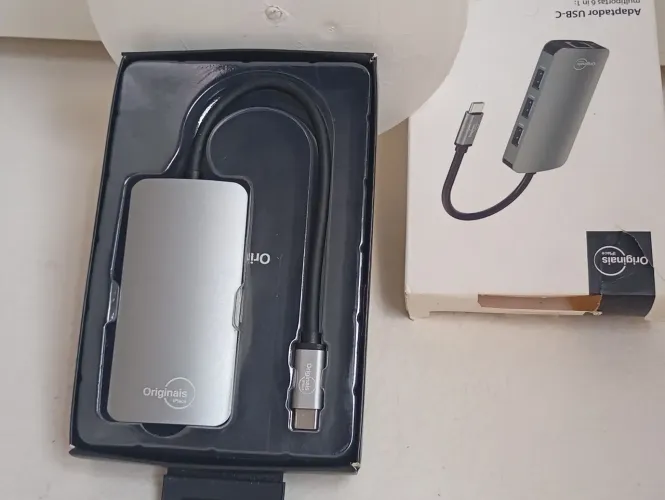 Adaptador Multiportas, USB, HDMI, USB-C, RJ45, iPlace - ORIGINAIS IPLACE