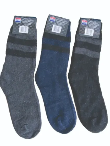Meias Lã Acrílica Masculina Inverno 2 Pares