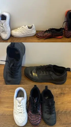 Lote de chuteira e Tenis