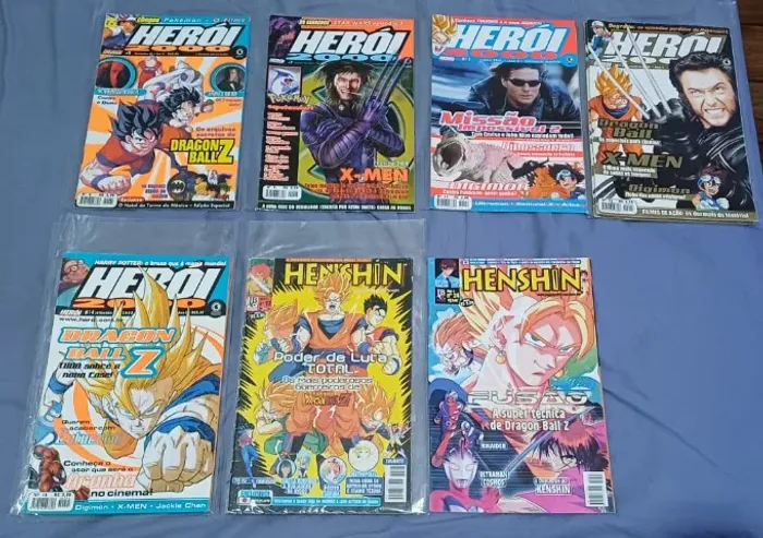 Revista Heroi 2000 + Henshin Lote - Pokemon, Digimon, Yuyu Hajusho, Sakura, Homem Aranha
