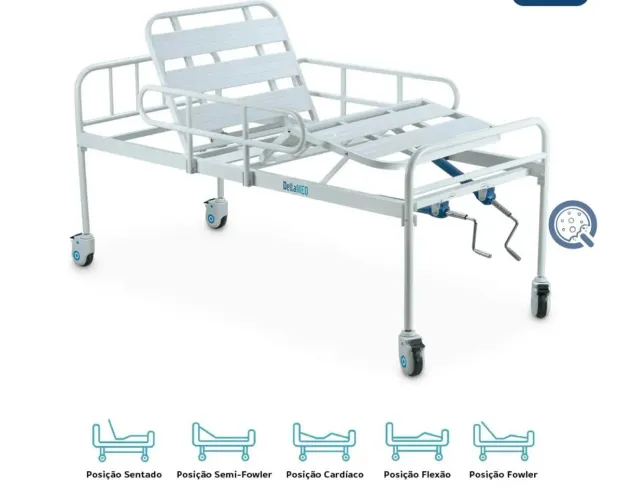 cama hospitalar 2 manivelas promoção 