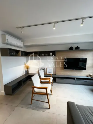 Apartamento de Luxo no Jardim Paulista: 2 Quartos, 2 Suítes, 1 Sala, 3 Banheiros, 2 Vagas 