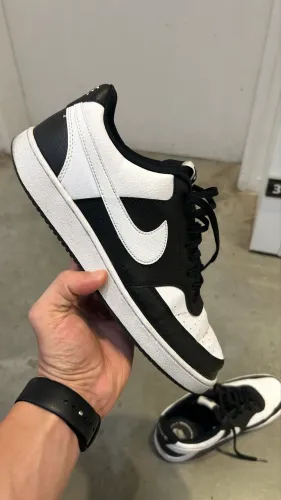 Tênis Nike court vision preto e branco original
