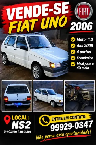 Fiat Uno Mille 1.0 Fire/ F.flex/ Economy 4P 2006
