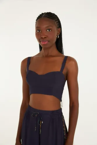 Top cropped farm floresta doce novo com tag