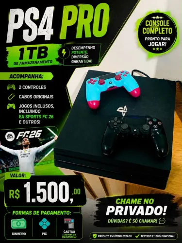 PS4 pro de 1 tb