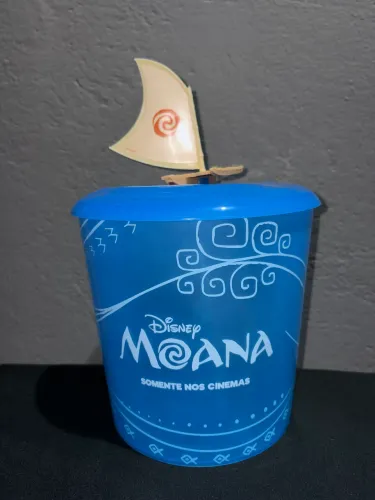Balde de Pipoca Disney Moana - Colecionável com Vela