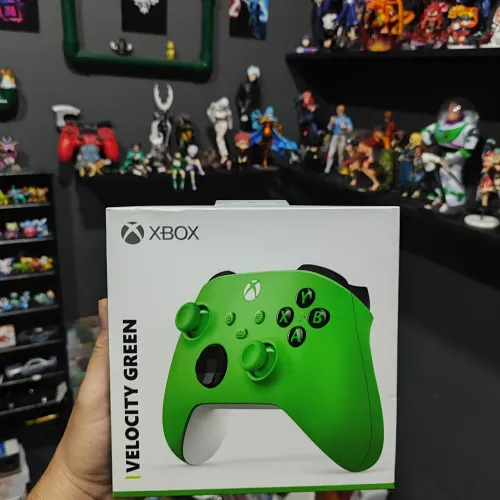 Controle Xbox Séries Velocity Green Novo Lacrado com Garantia - Aceito Olxpay e Faço Envio
