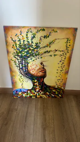 Tela Decorativa Arte Contemporânea 100x60 cm
