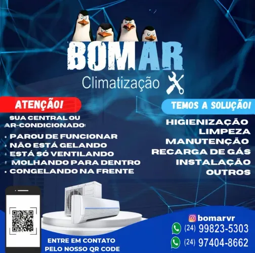 Instalação, manutenção e limpeza ar condicionado split