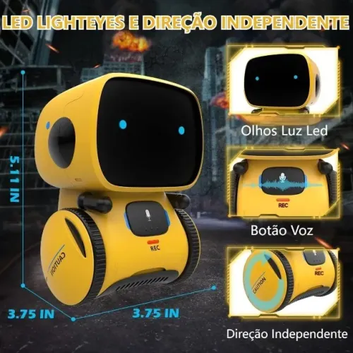 URGENTE- Vendo Robô De Controle De Voz Interativo Para Crianças Inteligente- Cor Azul