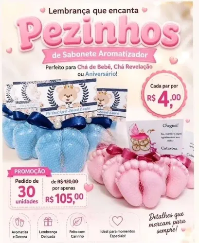 Lembrancinhas sabonetes personalizados para todas as ocasiões