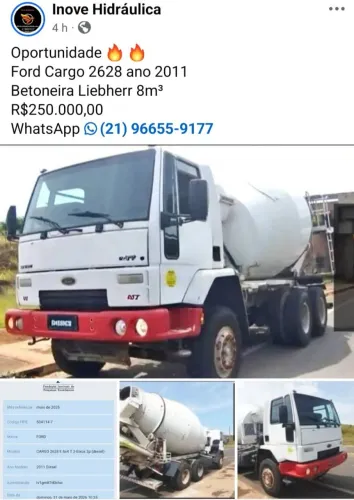 Caminhão betoneira 