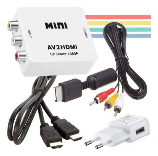 Kit Completo Para Utilizar Ps1 Em Uma Tv Hdmi