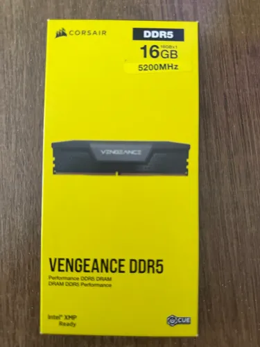 Memória RAM Corsair Vengeance, 16GB, DDR5 5200MHz