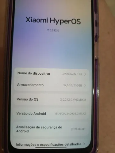 Celular Semi Novo Redmi 12 S com 256 gb