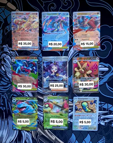 Cartas Pokémon IR, Ex, Promo e Mega - Lote 01