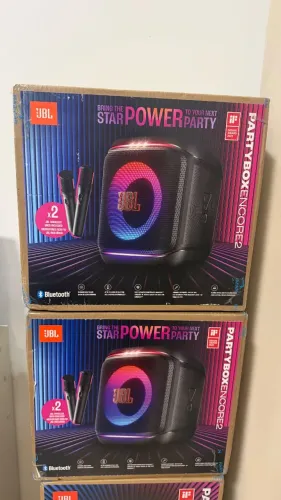 Partybox encore 2 microfones