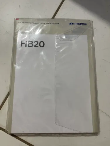 Vendo kit original do Manual do Proprietário e Guia de Bordo do Hyundai HB20
