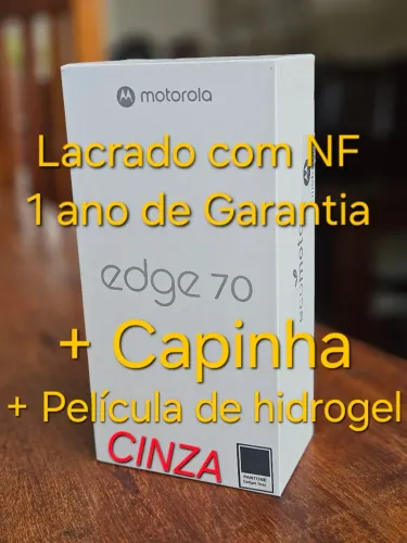 Motorola Edge 70 256GB (Cinza) Gadget Gray Lacrado com Nota Fiscal e Garantia