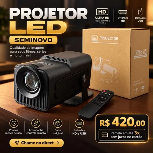 Projetor Magcubic HY320 perfeito 2 meses de uso