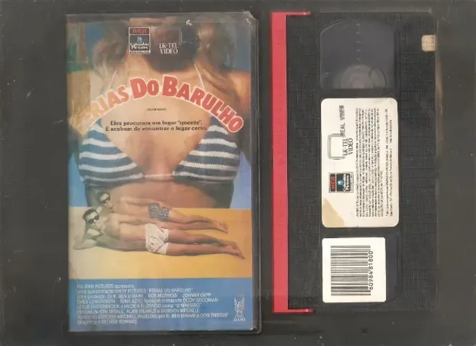 VHS FÉRIAS DO BARULHO - ORIGINAL - JOHNNY DEPP - LEGENDADO - RARO