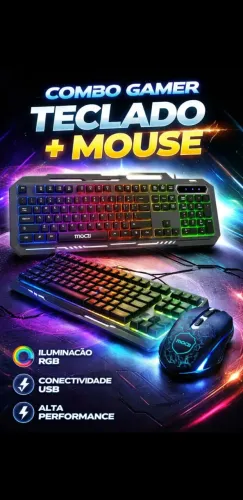 KIT TECLADO E MOUSE