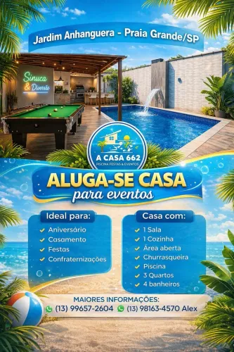 Casa para temporada ou diárias