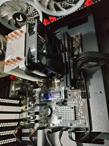 Kit placa mãe, processador Ryzen 5 5600 e memória ram