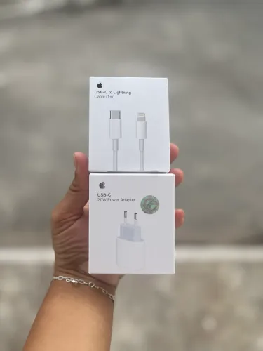 Carregador iPhone fonte e cabo turbo - ENTREGA A DOMICÍLIO