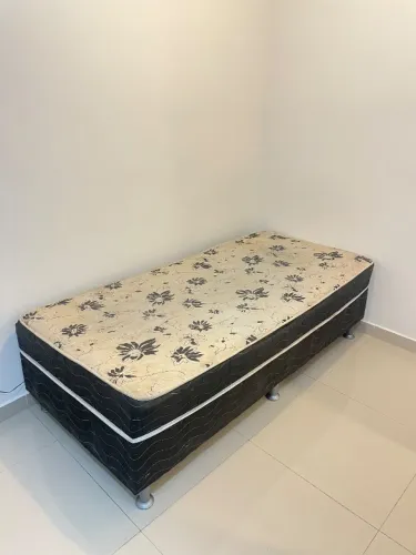 Conjugado Union Ortopedic Solteiro (88x188x43) - Ortobom - Preto | Branco